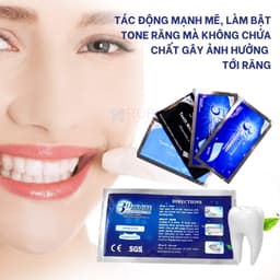 Miếng dán trắng răng SMILEKIT hương bạc hà bật tông cực nhanh 7