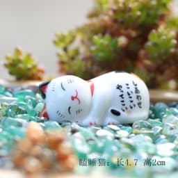 Gác đũa chặn giấy mèo bằng gốm sứ Mèo may mắn Nhật Bản phụ kiện bàn ăn hình thần tài dễ thương 7