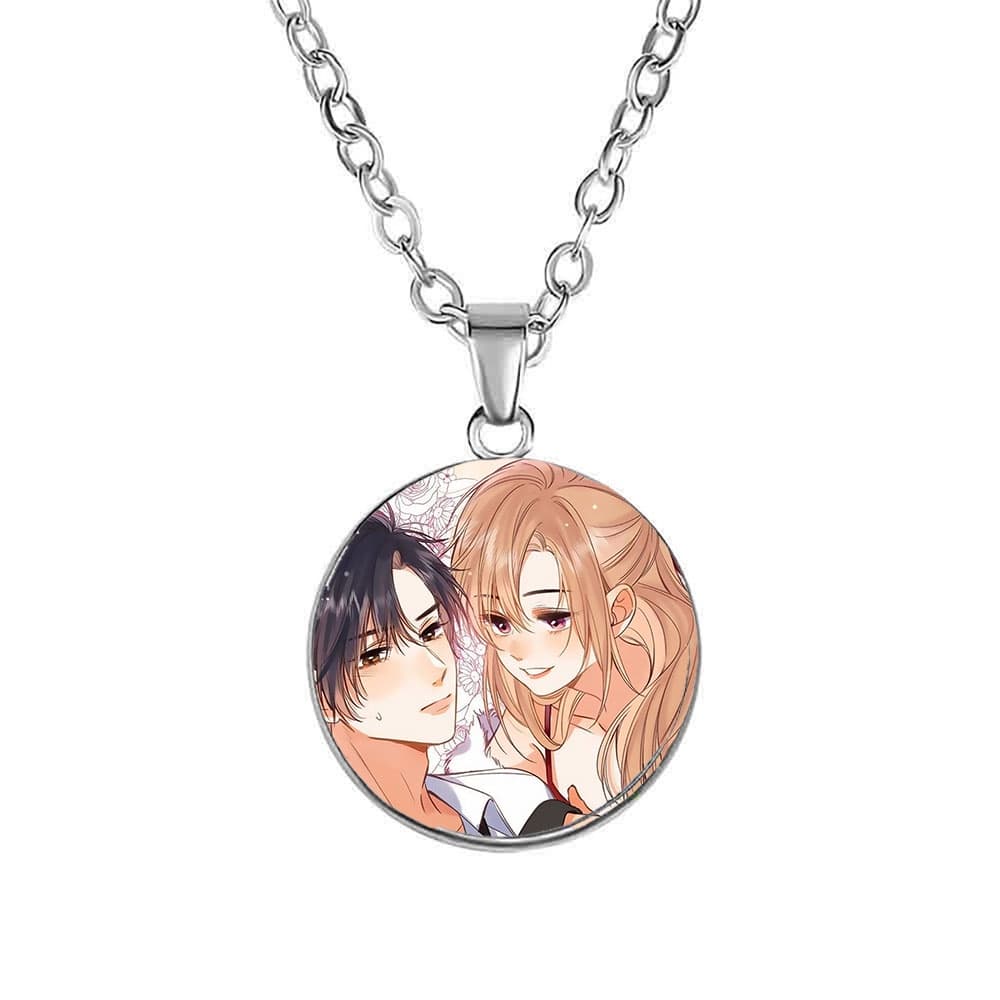 Vòng cổ in hình Vụng trộm không thể giấu Tình yêu thầm kín manhua anime chibi xinh xắn phụ kiện trang sức