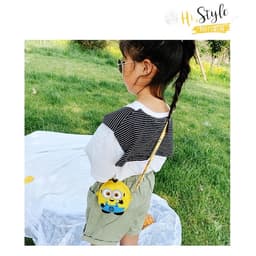 [mới] Túi đeo chéo silicon hình minion cho bé đựng bao lì xì thời trang làm quà tặng tết sinh nhật 7