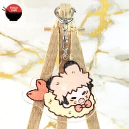 Mua 1 tặng 1 (Mica trong acrylic) Móc khóa JUJUTSU KAISEN ver TÔM CHIÊN - CHÚ THUẬT HỒI CHIẾN dễ thương chibi anime 5
