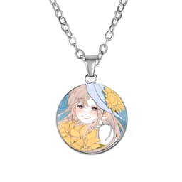 Vòng cổ in hình Vụng trộm không thể giấu Tình yêu thầm kín manhua anime chibi xinh xắn phụ kiện trang sức 2