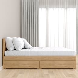 Giường ngủ công nghiệp có 2 ngăn kéo to 4