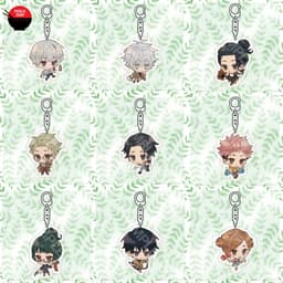 (mua 1 tặng 1) Móc khóa JUJUTSU KAISEN ver THỜI TRANG DẠO PHỐ anime Chú Thuật Hồi Chiến chibi mica trong acrylic 1