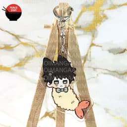 Mua 1 tặng 1 (Mica trong acrylic) Móc khóa JUJUTSU KAISEN ver TÔM CHIÊN - CHÚ THUẬT HỒI CHIẾN dễ thương chibi anime 3
