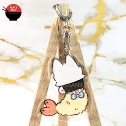 Mua 1 tặng 1 (Mica trong acrylic) Móc khóa JUJUTSU KAISEN ver TÔM CHIÊN - CHÚ THUẬT HỒI CHIẾN dễ thương chibi anime 4