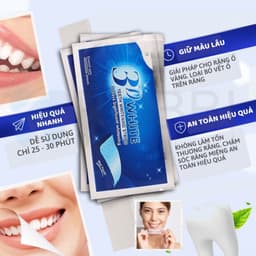 Miếng dán trắng răng SMILEKIT hương bạc hà bật tông cực nhanh 6