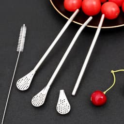 ống hút Đa Năng Kiêm Thìa inox không gỉ 2 trong 1 Tặng kèm cọ rửa  tiện lợi kdn1511 3