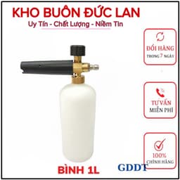 Bình Phun Tạo Bọt Tuyết 1000ml + Súng Rửa Xe Áp Lực Ren 22mm ( Tặng Kèm Béc Mỏ Vịt ) 1
