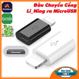 [Loại 1] Đầu Chuyển Biến Cáp MicroUSB thành Cáp LiNing- Đổi Cổng Li Ning Female Thành Cổng Cái MicroUSB Female Adapter 1