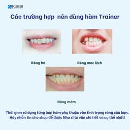 Niềng răng trong suốt niềng răng tại nhà chính hãng TRAINER - Bộ chỉnh nha dành cho người lớn và trẻ em A1 + A2 + A3 4