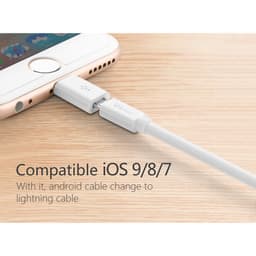 [Loại 1] Đầu Chuyển Biến Cáp MicroUSB thành Cáp LiNing- Đổi Cổng Li Ning Female Thành Cổng Cái MicroUSB Female Adapter 4