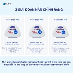 Niềng răng trong suốt niềng răng tại nhà chính hãng TRAINER - Bộ chỉnh nha dành cho người lớn và trẻ em A1 + A2 + A3 2