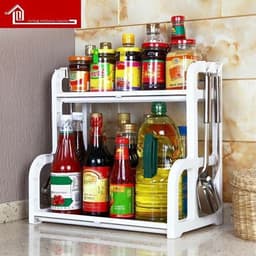 {GIÁ HỦY DIỆT} Kệ đựng gia vị 2 Kệ để đồ thông minh 2 tầng đa năng tiết kiệm không gian 2