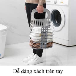 Giỏ Đựng Đồ Gấp Gọn Thông Minh, Giỏ Treo Tường Đựng Quần Áo Việt Nhật 3379 - Việt Nhật Plastic HN 4