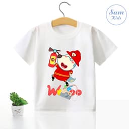 Áo Gia Đình Sói, Áo Thun In Hình Phim Hoạt Hình Các Bé Cực Thích 3