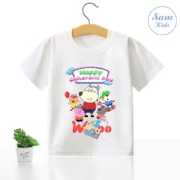 Áo Gia Đình Sói, Áo Thun In Hình Phim Hoạt Hình Các Bé Cực Thích 7
