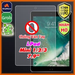 [Nhám Chống Vân Tay] Kính CL iPad Mini 1/ Mini 2/ Mini 3 Cường Lực Matte Mờ Chống Chói 1