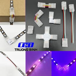 ĐẦU NỐI NHANH TRONG SUỐT 3PIN KHÔNG CẦN HÀN CHÌ RỘNG 10MM CHO LED FULL MÀU WS2811 WS2812B UCS1903 1