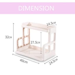 {GIÁ HỦY DIỆT} Kệ đựng gia vị 2 Kệ để đồ thông minh 2 tầng đa năng tiết kiệm không gian 4