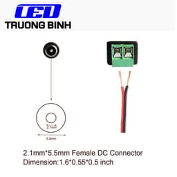 ĐẦU NỐI NHANH NGUỒN ĐỰC CÁI DC 5521 KHÔNG CẦN HÀN CHÌ 6