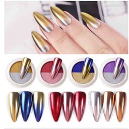 Tráng gương nén ombre 2 màu siêu HOT ngành nail [ NAILS SUPPLY ] 7