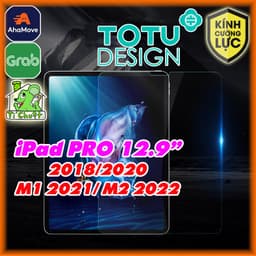 [Chính Hãng TOTU] Kính CL iPad PRO 12.9" 2018/2020/M1 2021/M2 2022 Cường Lực 9H-2.5D Trong Suốt 1