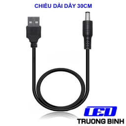 DÂY CHUYỂN TỪ CỔNG USB SANG DC5521 CHO NGUỒN DC 5V 5