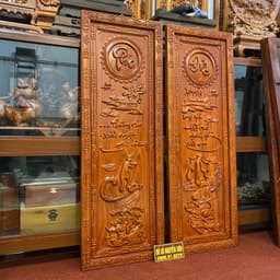 Tranh gỗ treo tường mẫu cha mẹ khung trạm sơn pu cao cấp 2