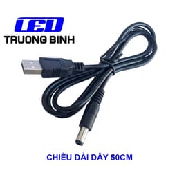 DÂY CHUYỂN TỪ CỔNG USB SANG DC5521 CHO NGUỒN DC 5V 3