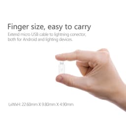 [Loại 1] Đầu Chuyển Biến Cáp MicroUSB thành Cáp LiNing- Đổi Cổng Li Ning Female Thành Cổng Cái MicroUSB Female Adapter 6
