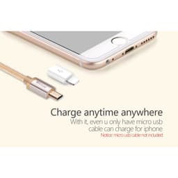 [Loại 1] Đầu Chuyển Biến Cáp MicroUSB thành Cáp LiNing- Đổi Cổng Li Ning Female Thành Cổng Cái MicroUSB Female Adapter 5