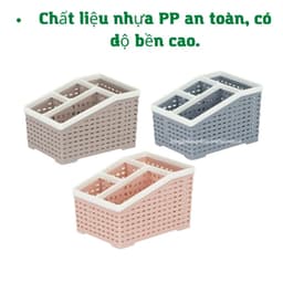 Khay đựng đồ 4 ngăng tiện ích.Chất liệu nhựa PP an toàn.Phù hợp đựng mọi đồ vặt 5