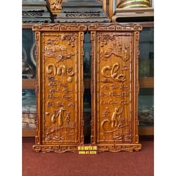 Tranh gỗ cha mẹ treo tường khung trạm sắc nét 3