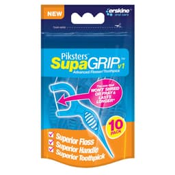Tăm Chỉ Nha Khoa Piksters SupaGRIP - Sợi chỉ êm răng, đầu tăm thon gọn - Bịch 10 cây, 30 cây, 40 cây 5