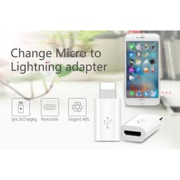 [Loại 1] Đầu Chuyển Biến Cáp MicroUSB thành Cáp LiNing- Đổi Cổng Li Ning Female Thành Cổng Cái MicroUSB Female Adapter 3