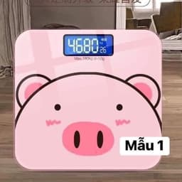 Cân Điện Tử Hình Heo Con Màu Hồng Xinh, Độ Chính Xác Cao, Tải Trọng Tối Đa 180kg 1