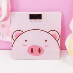 Cân Điện Tử Hình Heo Con Màu Hồng Xinh, Độ Chính Xác Cao, Tải Trọng Tối Đa 180kg 2
