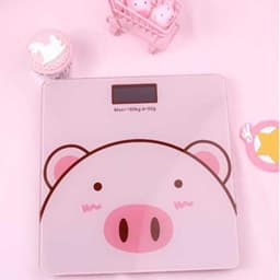 Cân Điện Tử Hình Heo Con Màu Hồng Xinh, Độ Chính Xác Cao, Tải Trọng Tối Đa 180kg 6