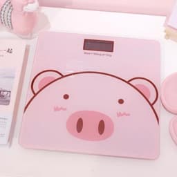 Cân Điện Tử Hình Heo Con Màu Hồng Xinh, Độ Chính Xác Cao, Tải Trọng Tối Đa 180kg 5