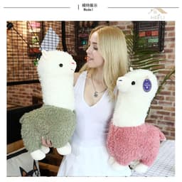 Thú Nhồi Bông Hình Lạc Đà Alpaca Cao Cấp Bông Hạt 4