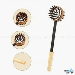 Gậy đấm lưng bằng gỗ massage gãi ngứa cơ thể, Heathcare24h M104, cây đấm lưng thư giãn đa năng, tay cầm chắc chắn 8
