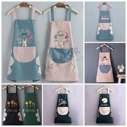 Tạp Dề Nhà Bếp Chống Thấm Nước Dễ Thương Có Túi Lớn Cho Nam Và Nữ SG.DECOR  bếp nấu ăn thời trang 2