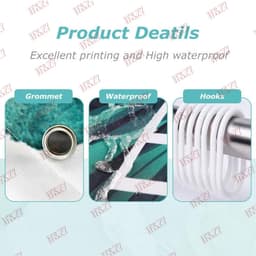 Rèm tắm chống nước Capybara Polyester Trang trí phòng tắm 8