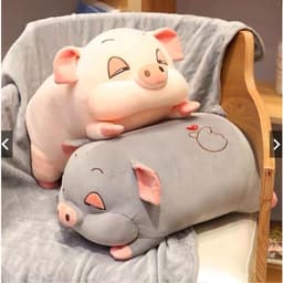 Gấu bông hình thú con heo béo mắt hí kícḣ thước 40cm 2