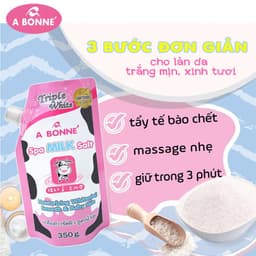 Muối tắm tẩy tế bào chết chiết xuất sữa bò A Bonne Spa Milk Salt Thái Lan 350g 2