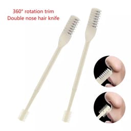 SET 3 Dụng cụ cắt tỉa lông mũi xoay 360 độ,- Kéo Cắt,dao cạo lông mũi 2 đầu thông minh 6