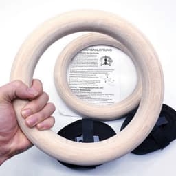 Bộ 2 Vòng Treo Gymnastic Rings Hỗ Trợ Tập Dip Với Xà Đơn, GYM Ring Ngoài Trời HC Sport (1 Đôi) 4