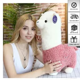 Thú Nhồi Bông Hình Lạc Đà Alpaca Cao Cấp Bông Hạt 2