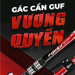 Gác Cần Câu Cá Săn Hàng Guf Vương Quyền dài 2m4, 2m7, 3m hàng chính hãng 6